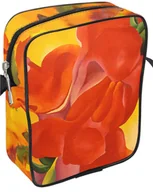 Torebki damskie - Torba listonoszka czerwona kanna Georgia O’Keeffe - miniaturka - grafika 1