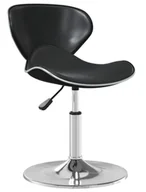 Taborety i hokery - Czarne nowoczesne krzesło barowe R5-C24 - miniaturka - grafika 1