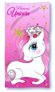 Ręcznik szybkoschnący kąpielowy Unicorn Jednorożec 70x140 Microfibra - Okrycia kąpielowe dla dzieci - miniaturka - grafika 1