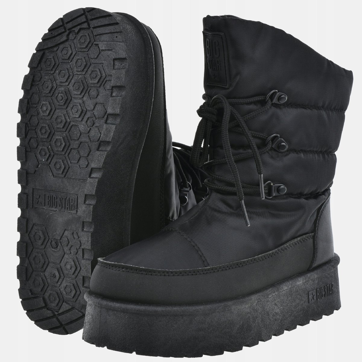 ŚNIEGOWCE DAMSKIE NA PLATFORMIE BIG STAR WYSOKIE OO274884 AW24