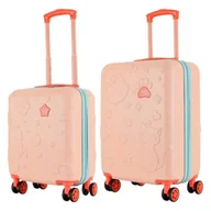 Walizki - Zestaw walizek SEMI LINE T5884-0 44.5/54.5 cm Łososiowy - miniaturka - grafika 1