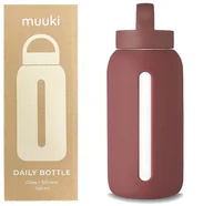 Shakery i bidony sportowe - Muuki Butelka Motywacyjna Na Wodę, Szklana, 720Ml Chocolate Plum - miniaturka - grafika 1