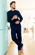 Piżamy męskie - Niko piżama męska dł.dł., Kolor granatowy, Rozmiar M, Italian Fashion - Intymna - miniaturka - grafika 1