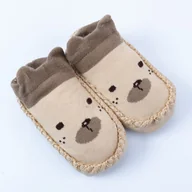 Kapcie damskie - Miękkie buciki do żłobka, przedszkola kapcie dziecięce z podeszwą antypoślizgową skarpetki, buty niechodki  PIESEK 13cm      6 -12mcy    EU 18/19 - miniaturka - grafika 1