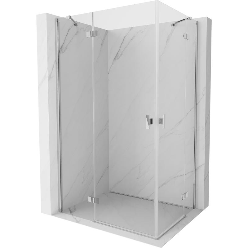 Mexen Mist-H Duo kabina prysznicowa uchylna 115 x 70 cm, transparent, chrom - 8A5-115L-070P-01-00