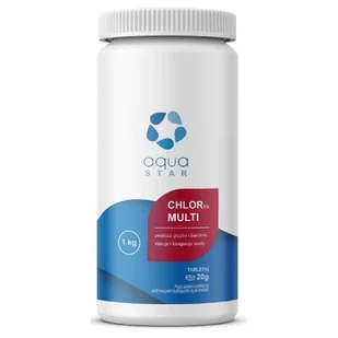 Aqua Star Multichlor (tabletki 20G) 1kg Chlortix - Akcesoria do basenów - miniaturka - grafika 1