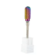 Frezarki do paznokci - Frez Kobaltowo Wolframowy Tęczowy Rainbow Nr 6 - miniaturka - grafika 1