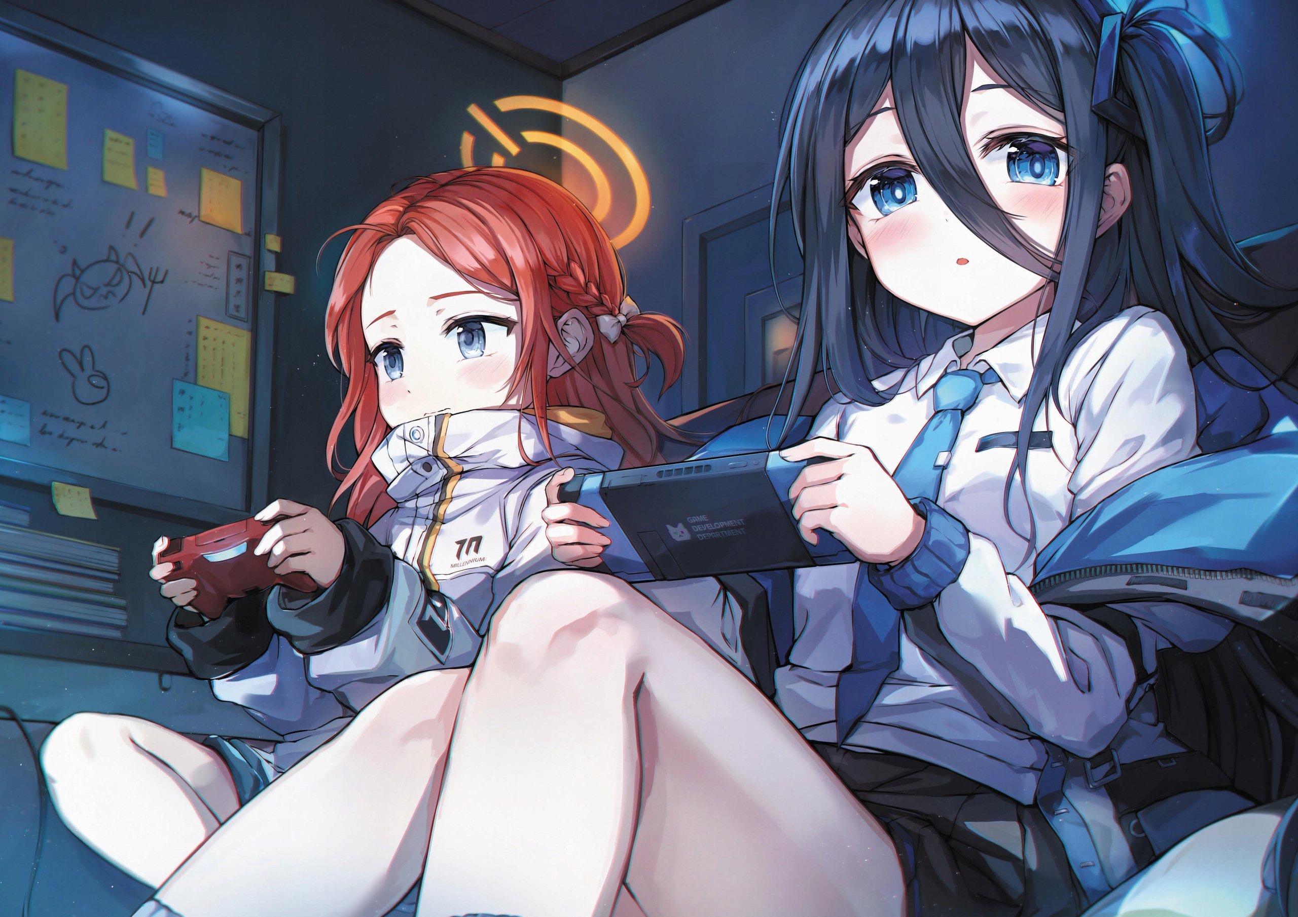 Plakat A3 anime gra Blue Archive