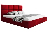 Łóżka - Czerwone tapicerowane łóżko 160x200 Z7-H22 - miniaturka - grafika 1