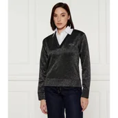 Bluzy damskie - Karl Lagerfeld Bluza lurex | Regular Fit - miniaturka - grafika 1