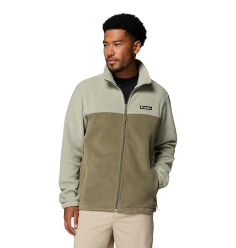 Columbia Męska kurtka polarowa Steens Mountain Full Zip 2.0, zamek błyskawiczny, Safari/Stone Green, S