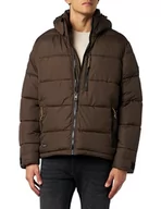 Kurtki męskie - camel active Męska kurtka pikowana basic, zimowa, brązowy, 60 - miniaturka - grafika 1