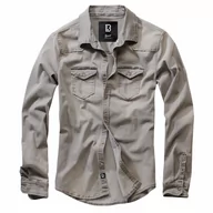 Odzież taktyczna i umundurowanie - Jeansowa koszula z długim rękawem BRANDIT Riley - szara RATY 0% | PayPo | GRATIS WYSYŁKA | ZWROT DO 100 DNI - miniaturka - grafika 1