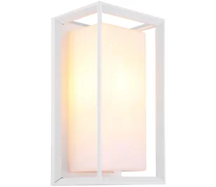 Globo 31982W - Kinkiet zewnętrzny LOGANA 1xE27/60W/230V IP44 biały - Lampy ogrodowe - miniaturka - grafika 1