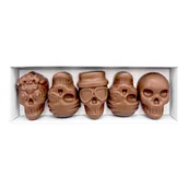 Czekolada - „Sugar Skulls” – Czaszki z mlecznej czekolady 50g - miniaturka - grafika 1