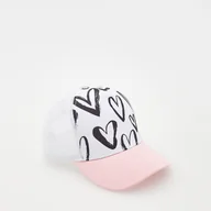 Czapki dla dzieci - Reserved - Czapka z daszkiem z nadrukiem - Biały - miniaturka - grafika 1