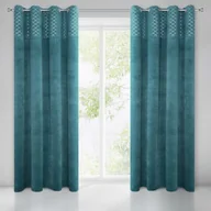 Zasłony - Eurofirany Zasłona Karina 2 140x250 Turkusowa ex-zas-karina-2-tur-140x250-przel - miniaturka - grafika 1