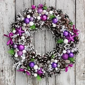 Ozdoby bożonarodzeniowe - Wianek świąteczny - miniaturka - grafika 1