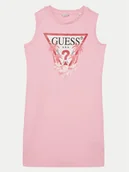 Sukienki i spódniczki dla dziewczynek - Guess Sukienka codzienna J4RK38KA6W4 Różowy Regular Fit - miniaturka - grafika 1