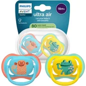 Smoczki uspokajające - Smoczek PHILIPS Avent Ultra Air SCF349/58 18 m+ Wielokolorowy (2 sztuki) - miniaturka - grafika 1