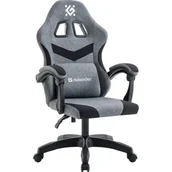 Fotele gamingowe - Fotel gamingowy DEFENDER Runa Szaro-czarny - miniaturka - grafika 1