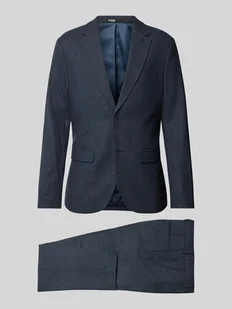 Garnitur o kroju slim fit z kieszeniami z patką - Garnitury - miniaturka - grafika 1