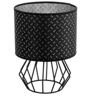Lampy stojące - Czarna druciana lampa stołowa - S622-Oproxi - miniaturka - grafika 1