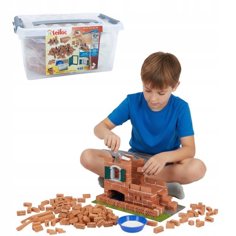 Klocki Konstrukcyjne Zestaw Brick Cegły Teifoc Kreatywny Zestaw 145 el.
