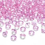 Dekoracje sali - PartyDeco Diamentowe konfetti, j. różowy, 12mm (1 op. / 100 szt.) ADC12-081J - miniaturka - grafika 1