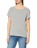 Koszulki i topy damskie - O'Neill O'Neill Koszulka damska Essential z okrągłym dekoltem, z okrągłym dekoltem szary Silver Melee XS-XL 1P7324 - miniaturka - grafika 1