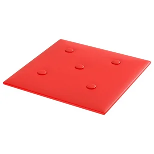vidaXL Panele ścienne, 12 szt., czerwone, 30x30 cm, sztuczna skóra 343976 - Panele ścienne i boazeria - miniaturka - grafika 4