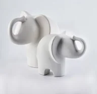 Figurki dekoracyjne - Lumarko Figura Słoń 20x12xh15,5cm - miniaturka - grafika 1