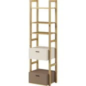 Regały - Regał 51 2S LY-03 Lenny Lenart Truflowy, Beż, Dąb Artisan - miniaturka - grafika 1