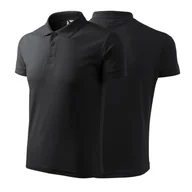 Moda i Uroda OUTLET - Koszulka ebony gray polo z logo na sercu męska z nadrukiem logo firmy 200g 203 kolor 94 koszulka polo - miniaturka - grafika 1