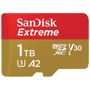 KARTA SANDISK EXTREME microSDXC 1 TB 160/90 MB/s A2 C10 V30 UHS-I U3 Mobile - Karty pamięci KARTA SANDISK EXTREME microSDXC 1 TB 160/90 MB/s A2 C10 V30 UHS-I U3 Mobile - Karty pamięci - miniaturka - grafika 2