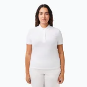 Koszulki i topy damskie - Koszulka damska Lacoste Polo PF5462 001 white - miniaturka - grafika 1