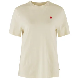 Koszulka damska Fjällräven Hemp Blend T-shirt W Rozmiar: L / Kolor: beżowy/biały - Koszulki sportowe damskie - miniaturka - grafika 1