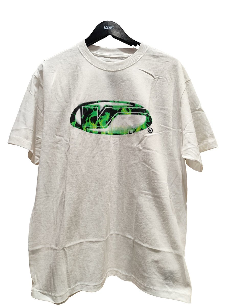 T-shirt Męski VANS Bevel Flame SS Tee White VN000SXBWHT1 S