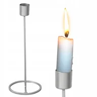 Świeczniki - Świecznik złoty metalowy nowoczesny glamour 28cm - miniaturka - grafika 1