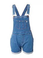 Spodnie damskie - Urban Classics Damskie spodnie ogrodniczki z krótkim rękawem organicznym, dostępne w wielu różnych kolorach, rozmiary XS-5XL, Clearblue Washed, XL - miniaturka - grafika 1