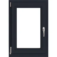 Okna - Lupol 3-szybowe fasadowe lakier kolor antracyt O3 90 RU 565x835 mm - miniaturka - grafika 1