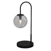 Lampy stojące - Lampa stołowa czarna szklana przezroczysta kula Cambridge 1xE14 15W Luminex - miniaturka - grafika 1