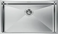Zlewozmywaki - Foster Zlewozmywak 1718050 QUADRA R12 Komora 86x44 FM na równi z blatem Stal + Ruszt - miniaturka - grafika 1