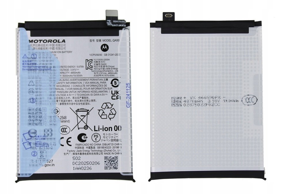 NOWA ORYGINALNA BATERIA QA50 MOTOROLA MOTO G55 5G XT2435-1, XT2435-2