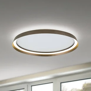 ORION Lampa sufitowa LED Manta, Ø 60 cm, aluminium/brąz, aluminium, góra/dół - Lampy sufitowe - miniaturka - grafika 1
