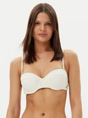 Stroje kąpielowe - Tommy Hilfiger Góra od bikini UW0UW05814 Écru - miniaturka - grafika 1