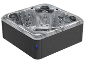Baseny ogrodowe - HYDROSAN - Wanna SPA Jacuzzi ogrodowe z hydromasażem 5-osobowa 200x200 cm 230V ODYSSEY OBUDOWA ANTRACYT SPA752 - miniaturka - grafika 1