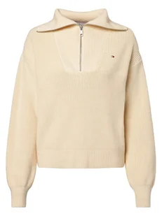 Tommy Hilfiger Sweter damski Kobiety Bawełna beżowy jednolity, M - Swetry damskie - miniaturka - grafika 1