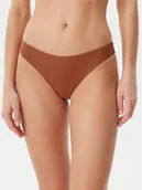Stroje kąpielowe - Calvin Klein Swimwear Dół od bikini KW0KW02705 Brązowy - miniaturka - grafika 1