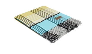 Eskimo Pled bawełniany Morcote Mint/Yellow - Koce - miniaturka - grafika 1